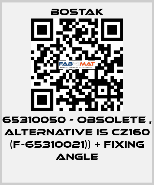 65310050 - obsolete , alternative is CZ160 (F-65310021)) + fixing angle Bostak