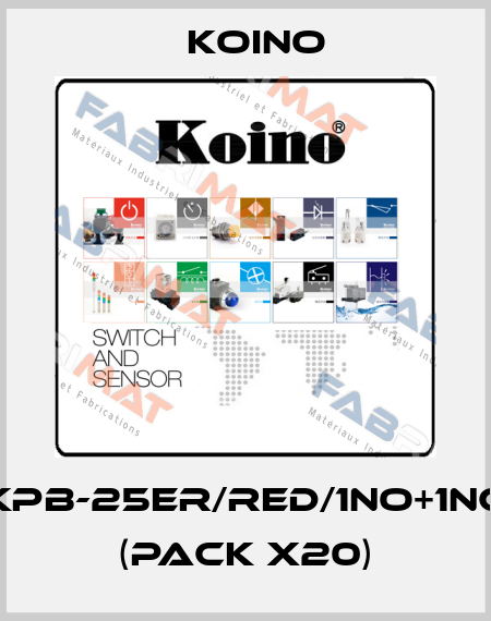 KPB-25ER/RED/1NO+1NC (pack x20) Koino