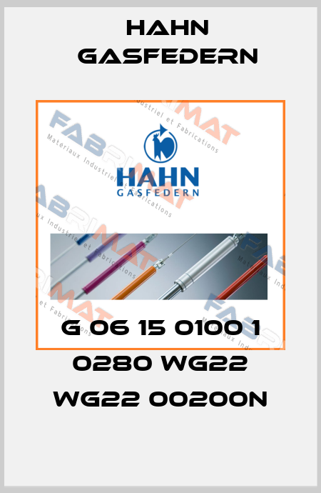 G 06 15 0100 1 0280 WG22 WG22 00200N Hahn Gasfedern