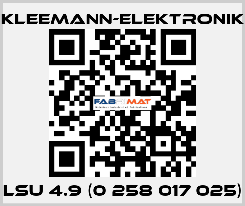 LSU 4.9 (0 258 017 025) Kleemann-Elektronik