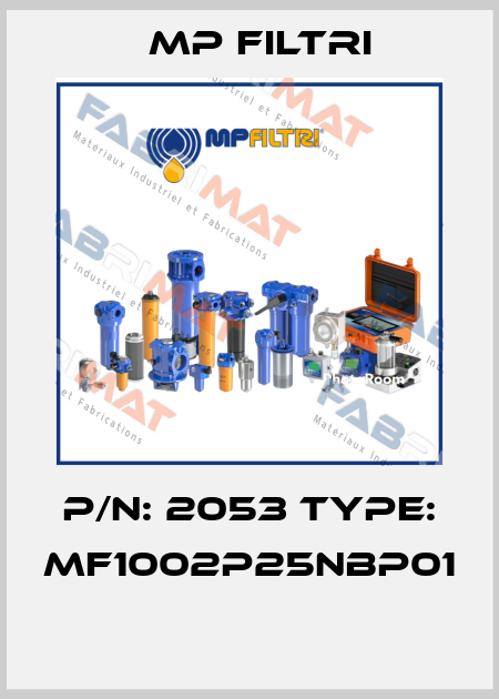 P/N: 2053 Type: MF1002P25NBP01  MP Filtri