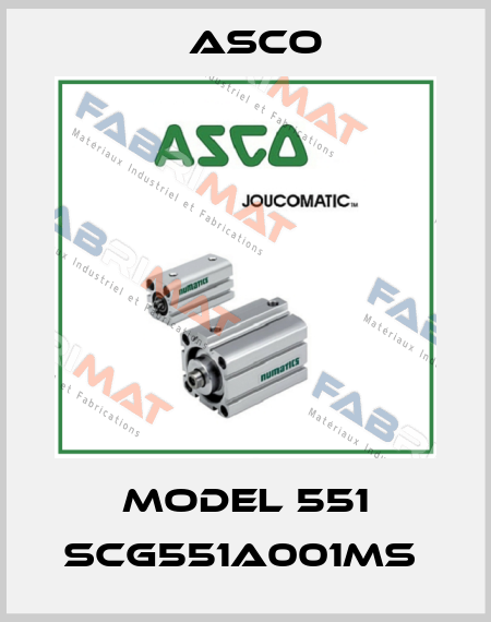 MODEL 551 SCG551A001MS  Asco
