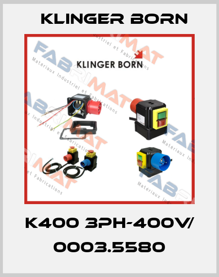 K400 3Ph-400V/ 0003.5580 Klinger Born