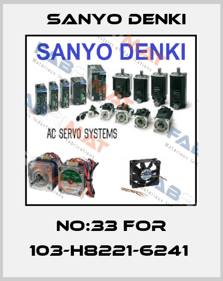 NO:33 FOR 103-H8221-6241  Sanyo Denki