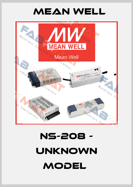 NS-208 - UNKNOWN MODEL  Mean Well