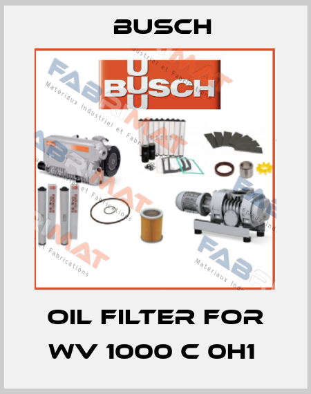 Oil filter for WV 1000 C 0H1  Busch