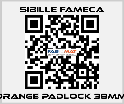 ORANGE PADLOCK 38MM  Sibille Fameca