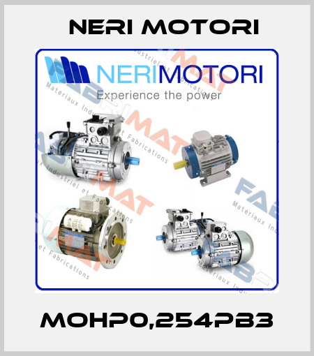 MOHP0,254PB3 Neri Motori