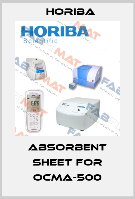 Absorbent sheet for ocma-500 Horiba