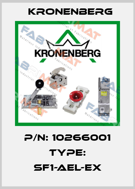 P/N: 10266001 Type: SF1-AEL-EX Kronenberg