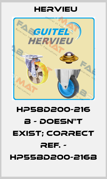 HP58D200-216 B - doesn"t exist; correct ref. - HP55BD200-216B Hervieu