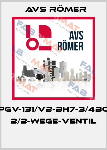 PGV-131/V2-BH7-3/4BO 2/2-WEGE-VENTIL  Avs Römer