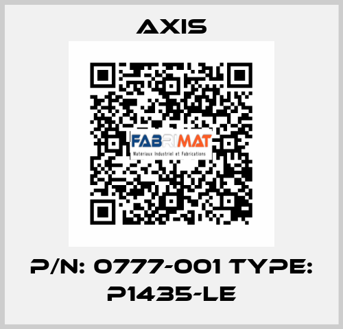 P/N: 0777-001 Type: P1435-LE Axis