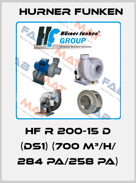 HF R 200-15 D (DS1) (700 m³/h/ 284 Pa/258 Pa) Hurner Funken