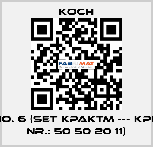 No. 6 (Set KPAKTM --- KPN Nr.: 50 50 20 11) KOCH