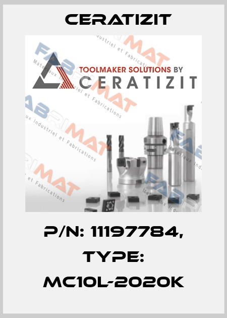 P/N: 11197784, Type: MC10L-2020K Ceratizit