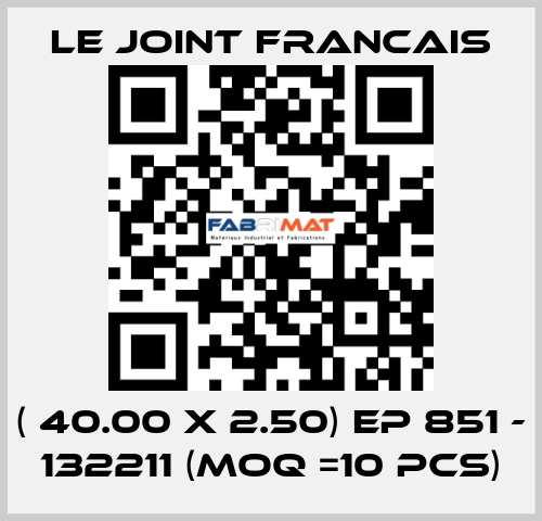 ( 40.00 X 2.50) EP 851 - 132211 (MOQ =10 pcs) LE JOINT FRANCAIS