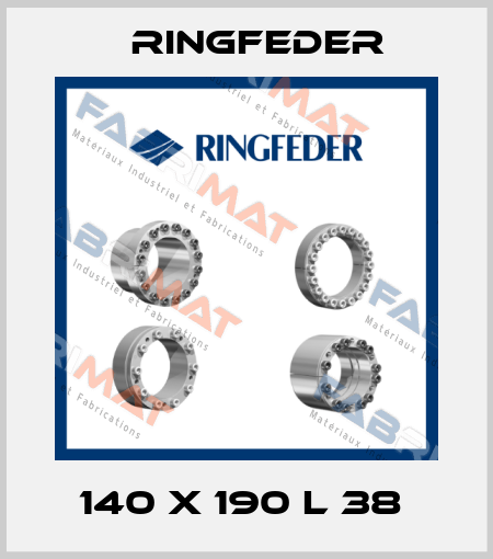 140 X 190 L 38  Ringfeder