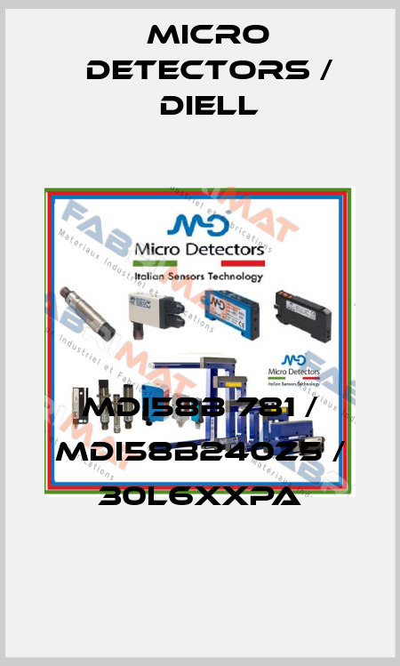 MDI58B 781 / MDI58B240Z5 / 30L6XXPA
 Micro Detectors / Diell