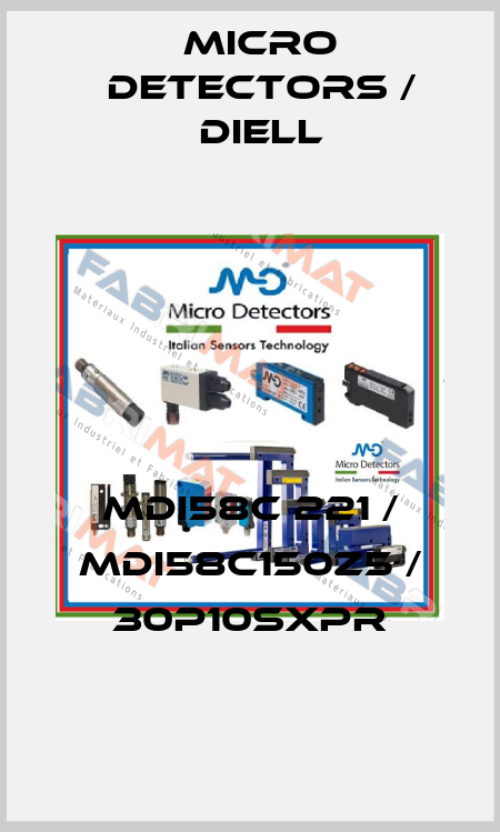 MDI58C 221 / MDI58C150Z5 / 30P10SXPR
 Micro Detectors / Diell