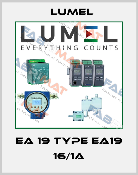 EA 19 Type EA19 16/1A LUMEL
