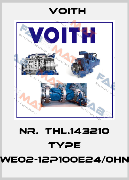 Nr.  THL.143210 Type WE02-12P100E24/0HN Voith