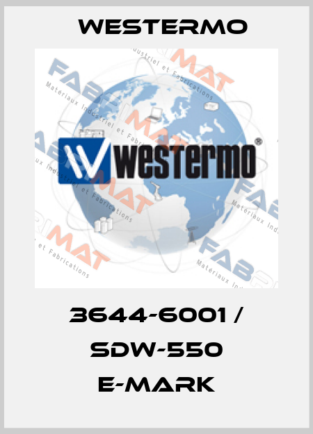 3644-6001 / SDW-550 E-mark Westermo