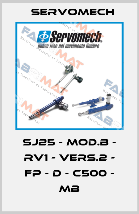 SJ25 - Mod.B - RV1 - Vers.2 - FP - D - C500 - MB Servomech