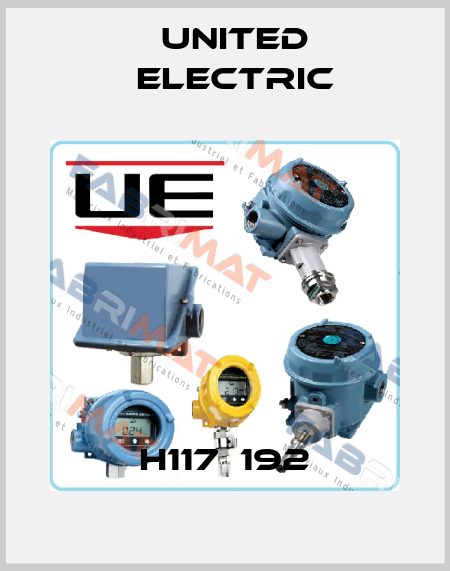 H117‐192 United Electric