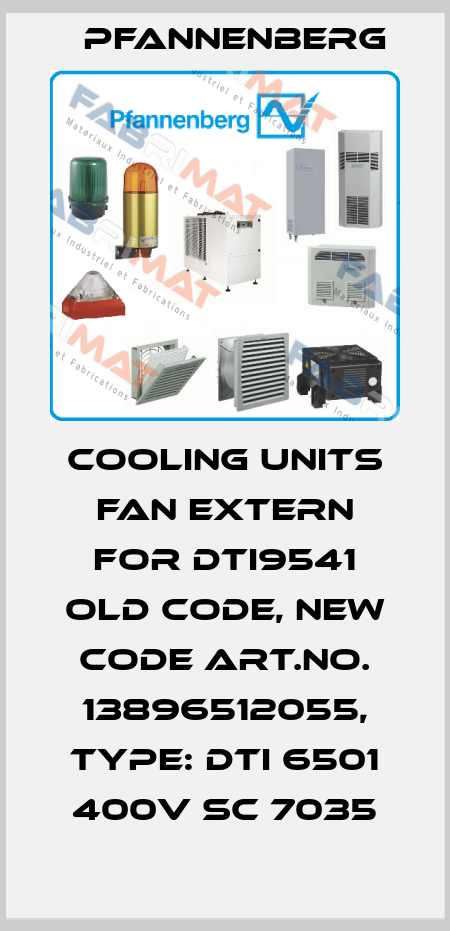 Cooling units fan EXTERN for DTI9541 old code, new code Art.No. 13896512055, Type: DTI 6501 400V SC 7035 Pfannenberg
