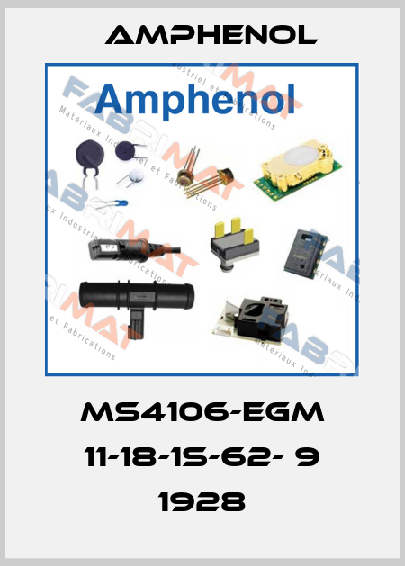 MS4106-EGM 11-18-1S-62- 9 1928 Amphenol
