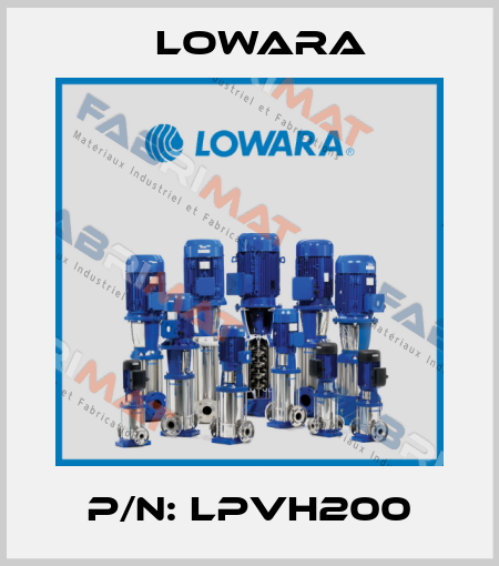 P/N: LPVH200 Lowara