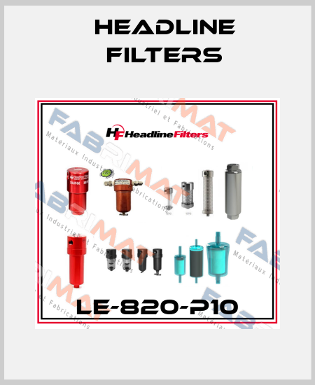 LE-820-P10 HEADLINE FILTERS