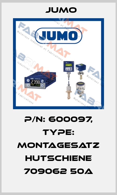P/N: 600097, Type: Montagesatz Hutschiene 709062 50A Jumo