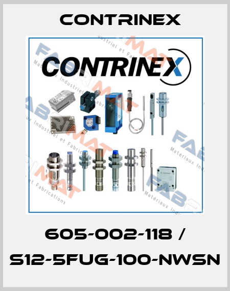 605-002-118 / S12-5FUG-100-NWSN Contrinex