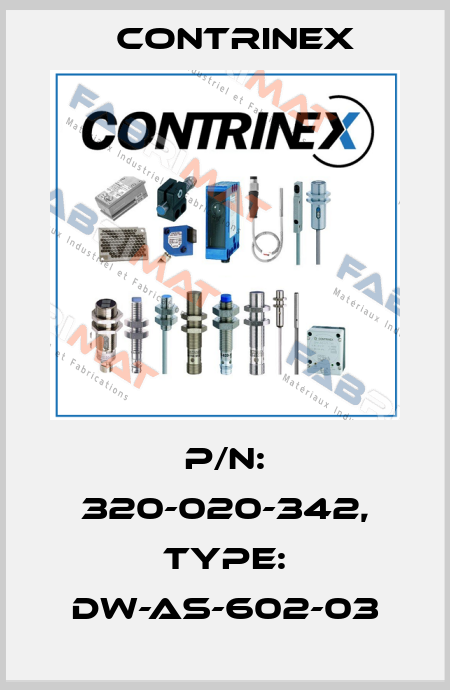 p/n: 320-020-342, Type: DW-AS-602-03 Contrinex