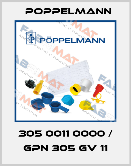 305 0011 0000 / GPN 305 GV 11 Poppelmann