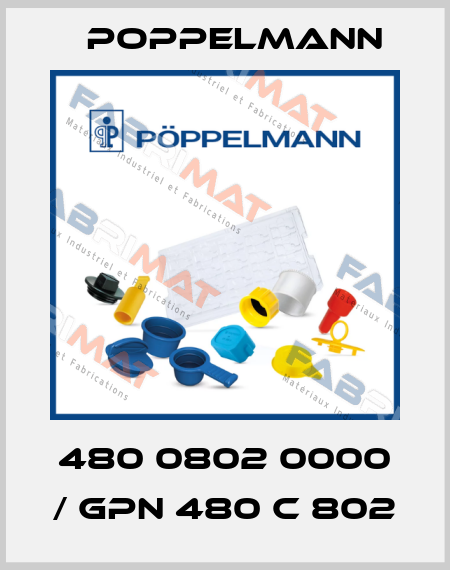 480 0802 0000 / GPN 480 C 802 Poppelmann