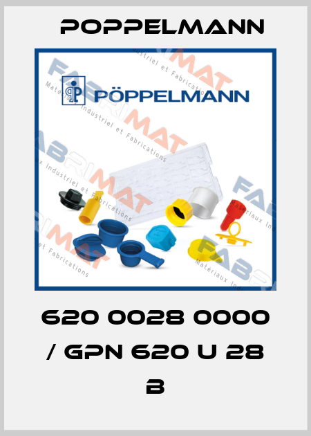 620 0028 0000 / GPN 620 U 28 B Poppelmann
