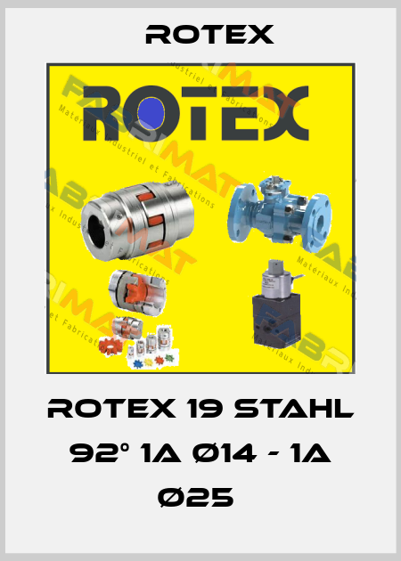 ROTEX 19 Stahl 92° 1A Ø14 - 1A Ø25  Rotex