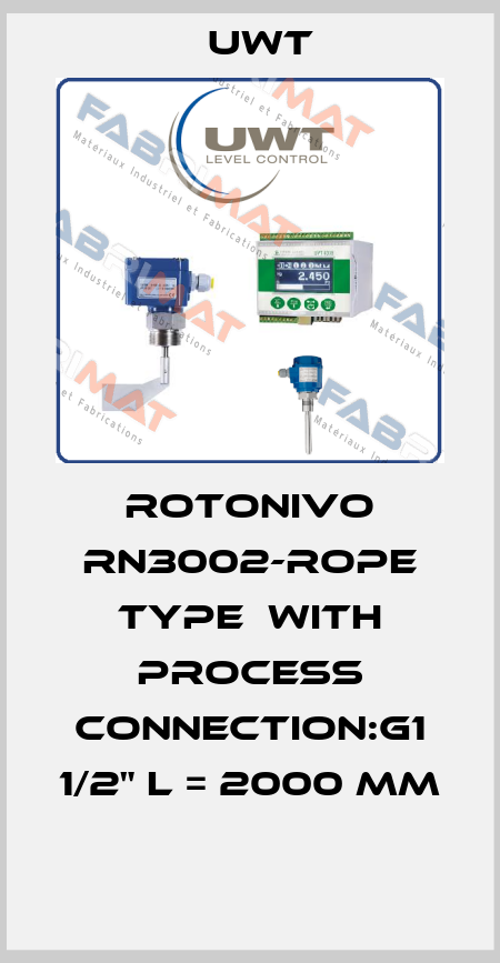 ROTONIVO RN3002-ROPE TYPE  WITH PROCESS CONNECTION:G1 1/2" L = 2000 MM  Uwt