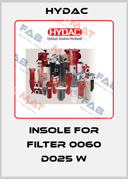 insole for filter 0060 D025 W Hydac