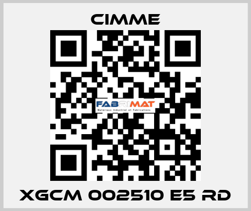 XGCM 002510 E5 RD Cimme