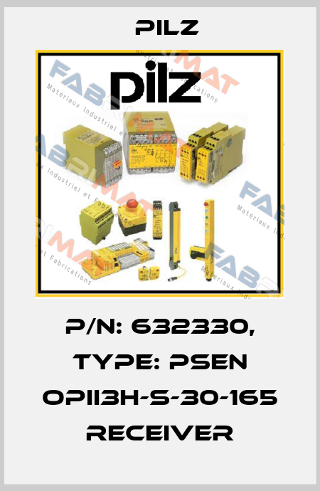 p/n: 632330, Type: PSEN opII3H-s-30-165 receiver Pilz