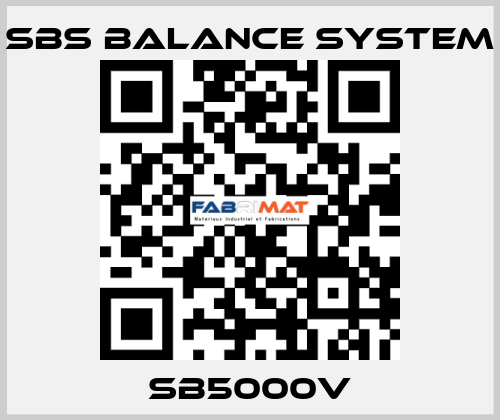 SB5000V SBS BALANCE SYSTEM