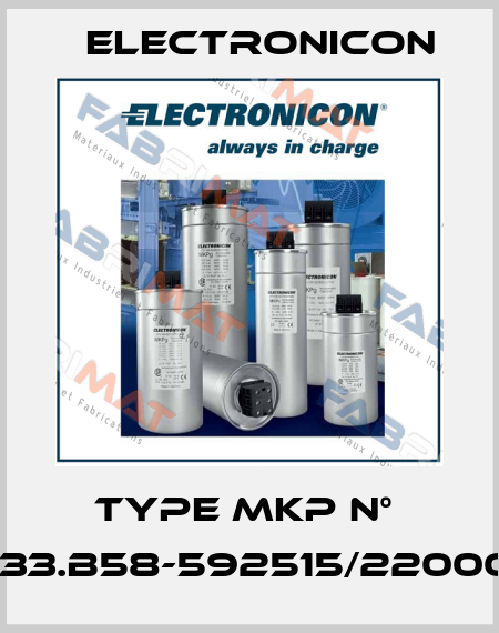 type MKP n°  E33.B58-592515/220001 Electronicon