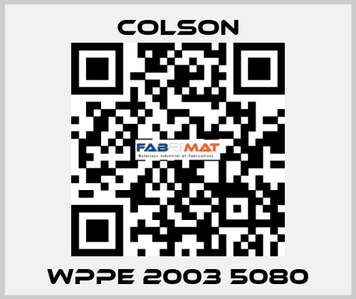 WPPE 2003 5080 Colson
