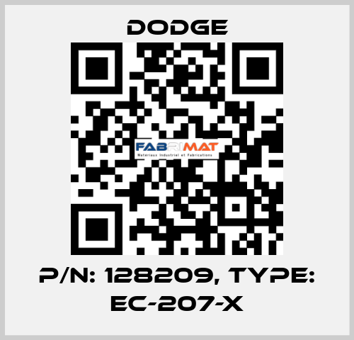 p/n: 128209, Type: EC-207-X Dodge