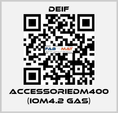 AccessorieDM400 (IOM4.2 GAS) Deif