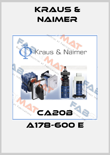 CA20B A178-600 E Kraus & Naimer